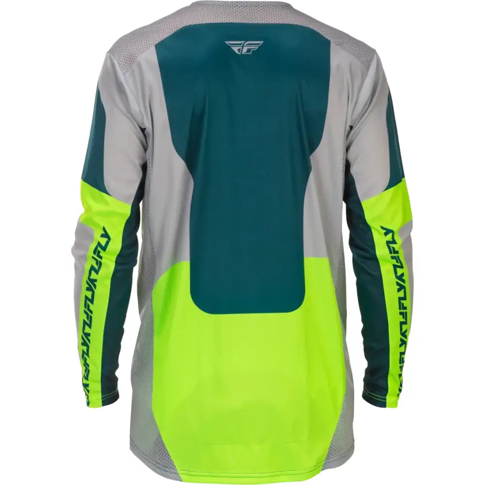 Lite Jersey Grey/Lime/Teal Md - FLY RACING