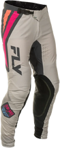 Lite Vice Pants Ca/Ny Light Grey/Pink/Coral Sz 30 - FLY RACING