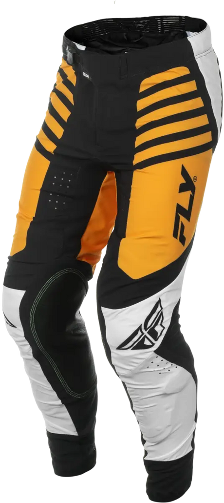 Lite Pants Ca/Ny White/Black/Mustard Sz 34 - FLY RACING