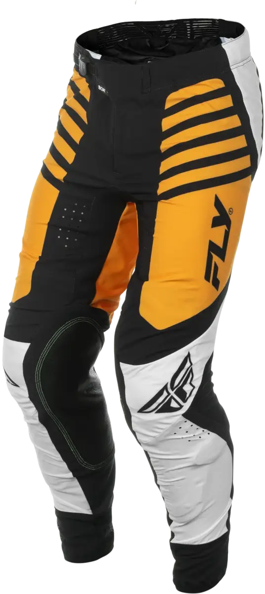 Lite Pants Ca/Ny White/Black/Mustard Sz 34 - FLY RACING