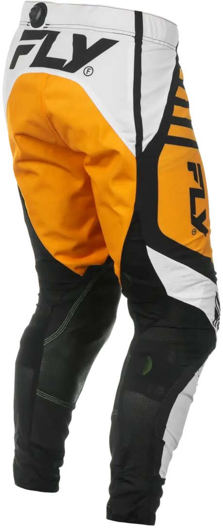 Lite Pants Ca/Ny White/Black/Mustard Sz 34 - FLY RACING