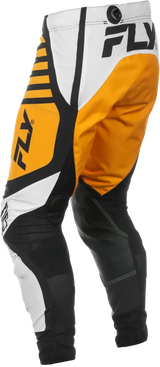 Lite Pants Ca/Ny White/Black/Mustard Sz 34 - FLY RACING