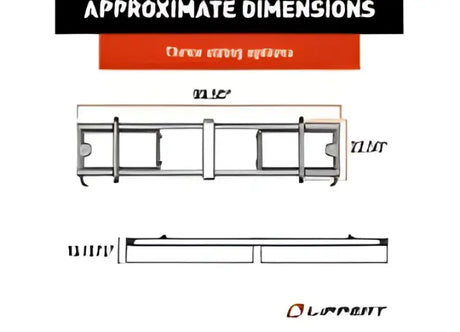Lippert 236558 Under Chassis Storage System dimensions and design for efficient vehicle storage solutions.
