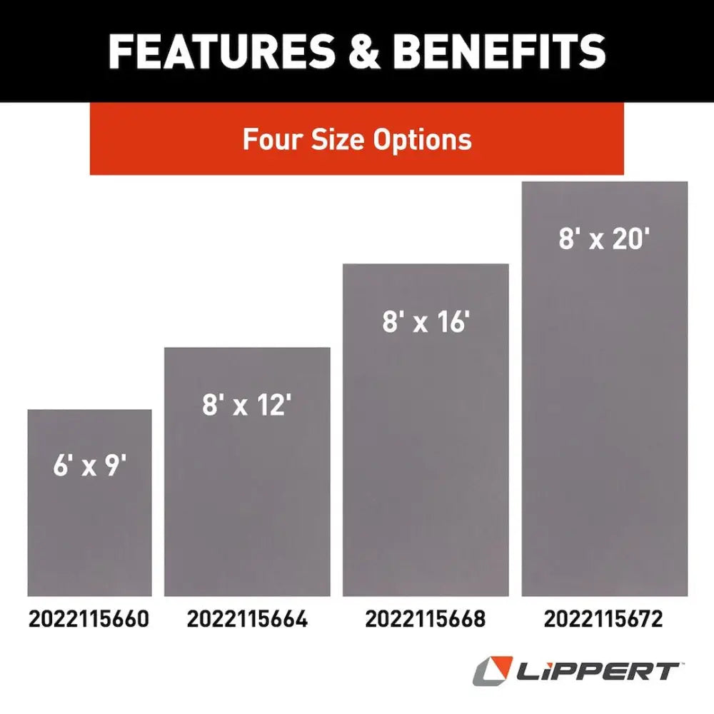 Lippert Comp 2022115660 Patio Mat - Gray