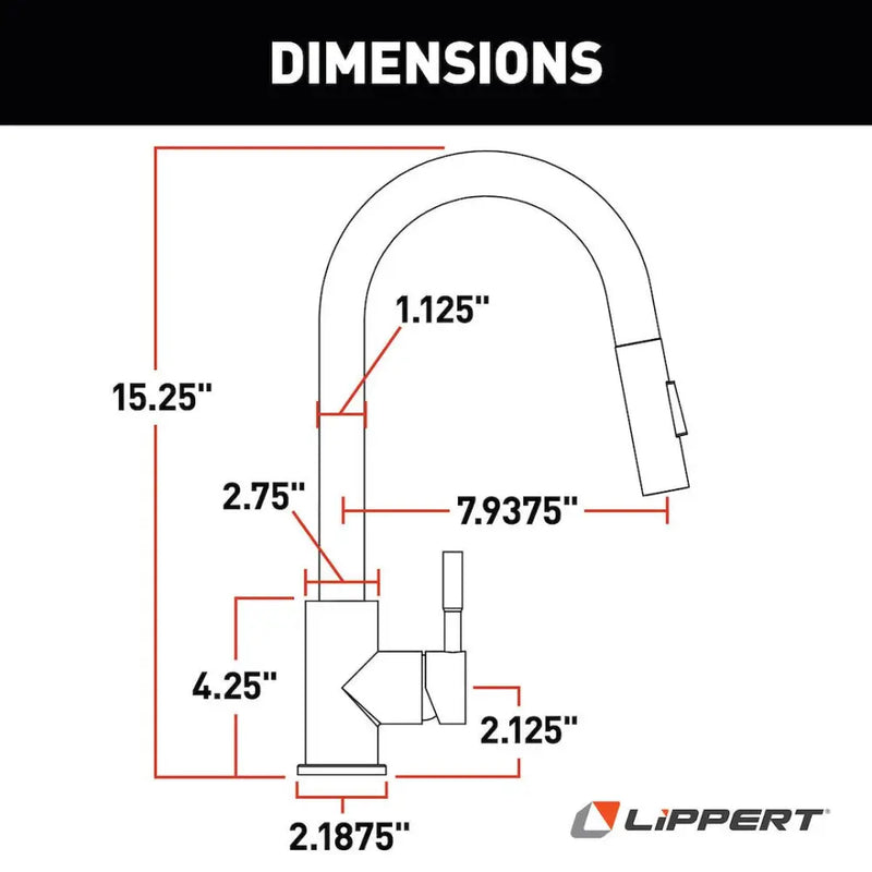 Lippert Comp 2024000071 Faucet - Black