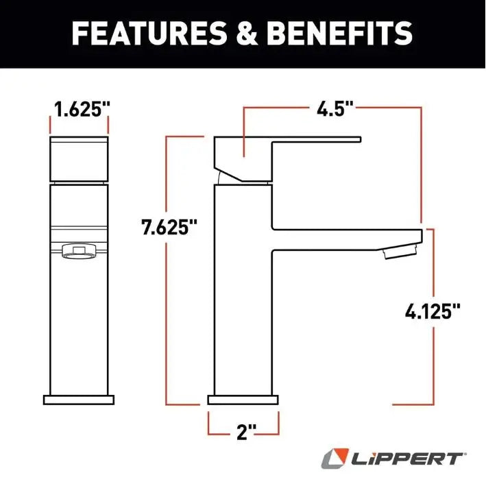 Lippert Comp 2024025313 Faucet - Black