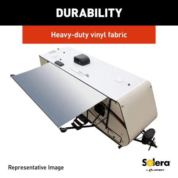 Lippert Comp Anti-Scuff Anti-Mildew Fabric Awning V000211513 - 19 Blacksolidbkwg RA