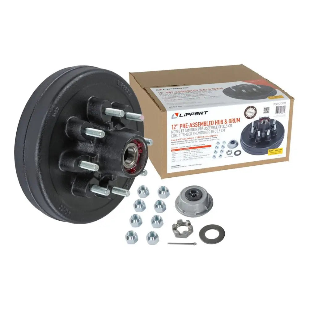 Lippert Comp Easy To Install Trailer Brake Hub Assembly 2024013261 - AP Kit HD 865 16 Stud Com