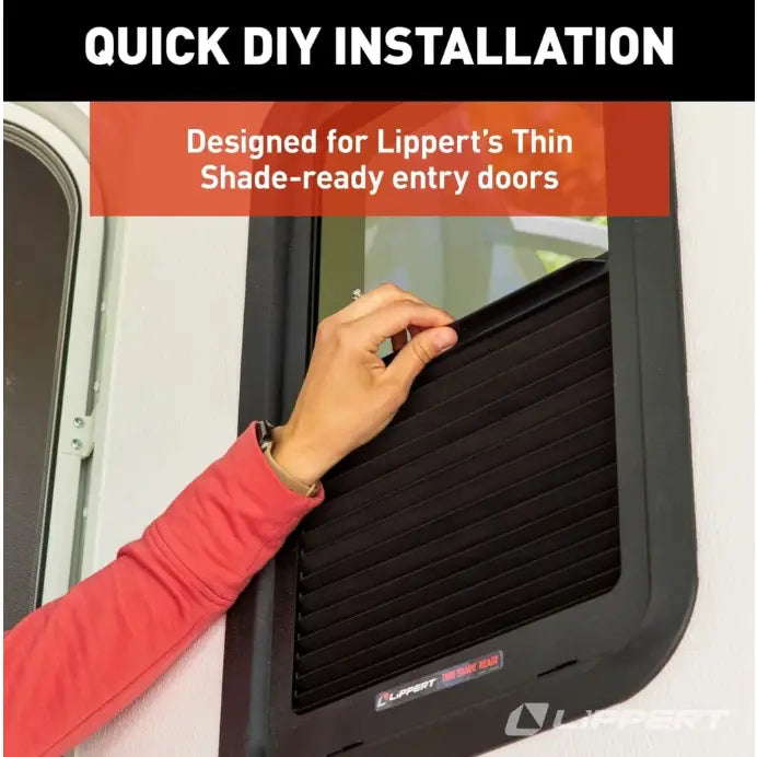 Lippert Comp Easy Do It Yourself Installation Window Shade 2025009147 - RV Door