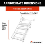 Lippert Comp Effortless Lift Assist Entry Step 2024057001 - RV