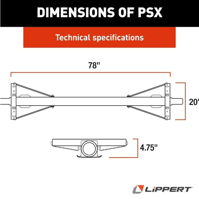 Lippert Comp Embossed Legs For Added Strength Trailer Stabilizer Jack Stand 2025012487 - PSX1 RV Power Hatch