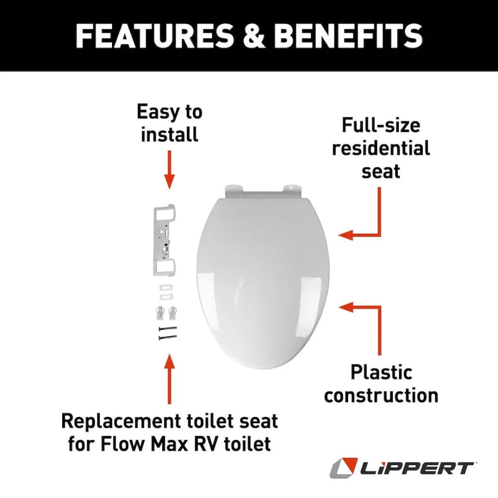 Lippert Comp Full-Size Residential Seat Toilet Seat 2022121972 - Assembly AM