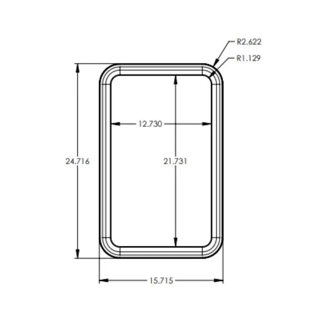 Lippert Comp Made In USA Entry Door Window Frame 711862 - Low Profile Seal