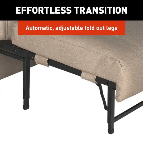 Lippert Comp Minimal Assembly Required Sofa 2024044230 - Clickback Sleeper 72 Driftwoo
