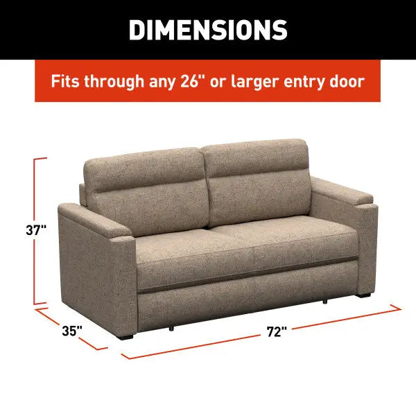 Lippert Comp Minimal Assembly Required Sofa 2024044359 - Rest Easy Sleeper 72 Dellmead