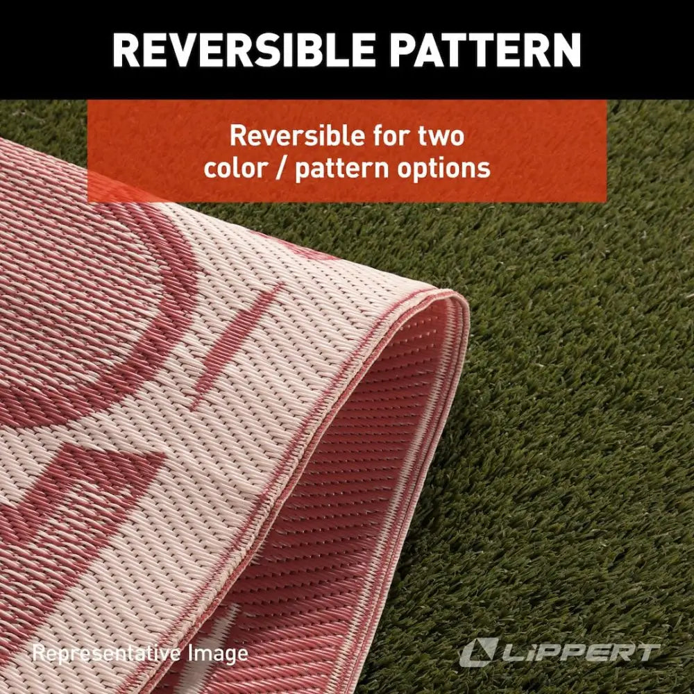 Lippert Comp UV-Resistant To Deter Fading Patio Mat 2021028007 - Green Weather X9 Pat