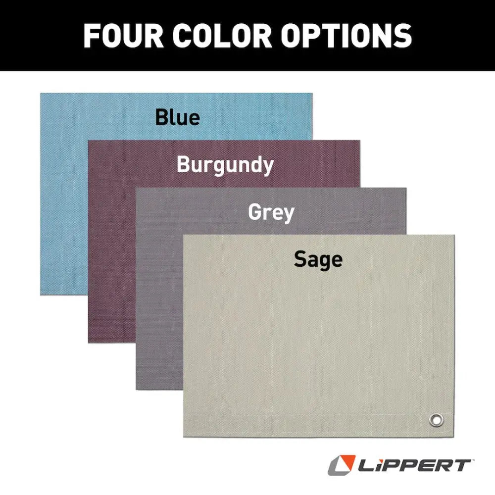 Lippert Comp UV-Resistant To Deter Fading Patio Mat 2022115666 - Outdoor Rug Burgund