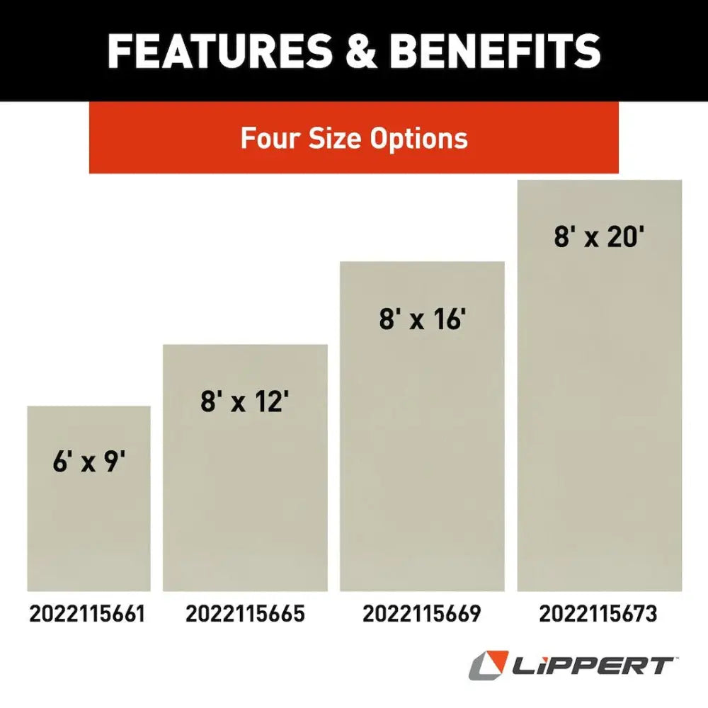 Lippert Comp UV-Resistant To Deter Fading Patio Mat 2022115669 - Outdoor Rug Sage