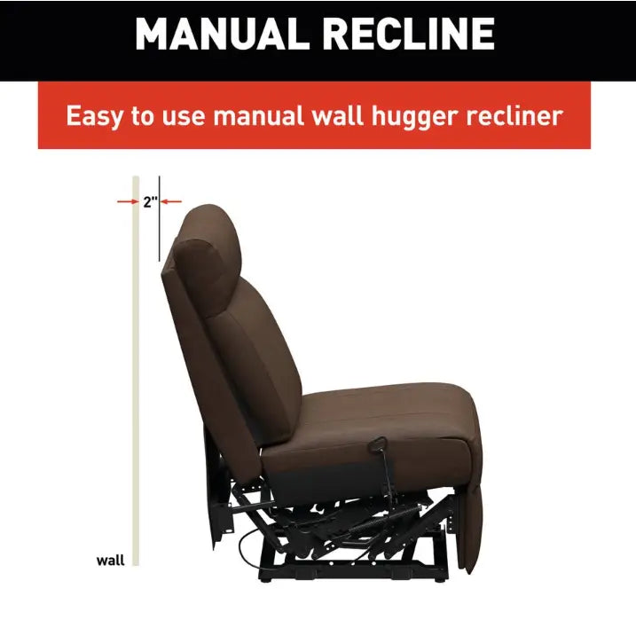 Lippert Comp Wall Hugger Design Chair 2024044094 - Heritage Satula Armless Recliner