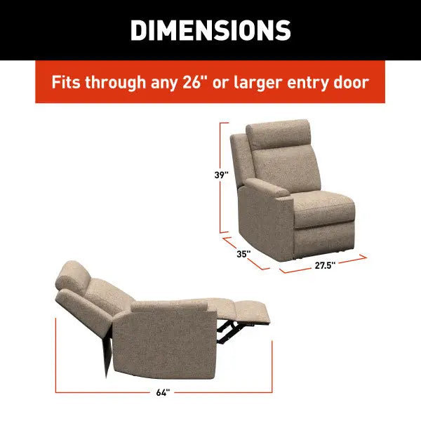Lippert Comp Wall Hugger Design Chair 2024044111 - Heritage Dellmead RH Theater Seatin