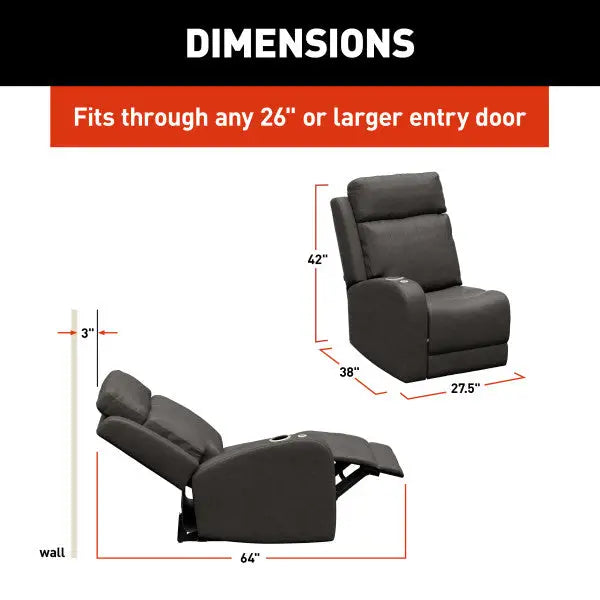 Lippert Comp Wall Hugger Design Chair 2024044200 - Seismic Mccoy RH Theater Seating