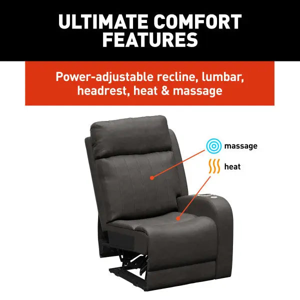 Lippert Comp Wall Hugger Design Chair 2024044201 - Seismic Mccoy LH Theater Seating