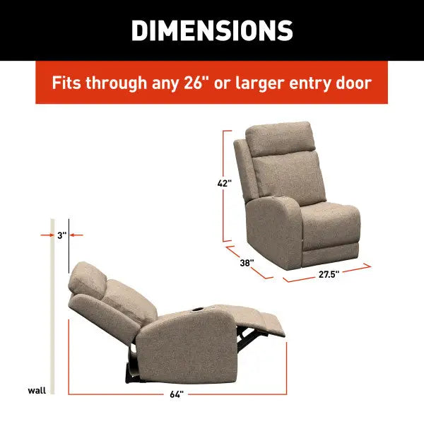 Lippert Comp Wall Hugger Design Chair 2024044204 - Seismic Dellmead RH Theater Seating