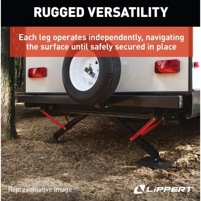 Lippert PSX1 Electric RV Power Stabilizer Jack System - and Camper