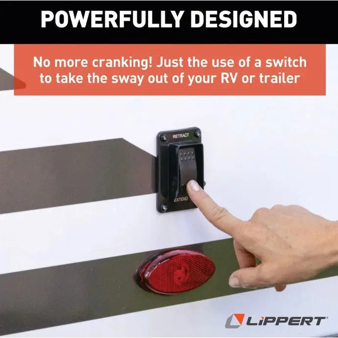 Lippert PSX1 Electric RV Power Stabilizer Jack System - and Camper