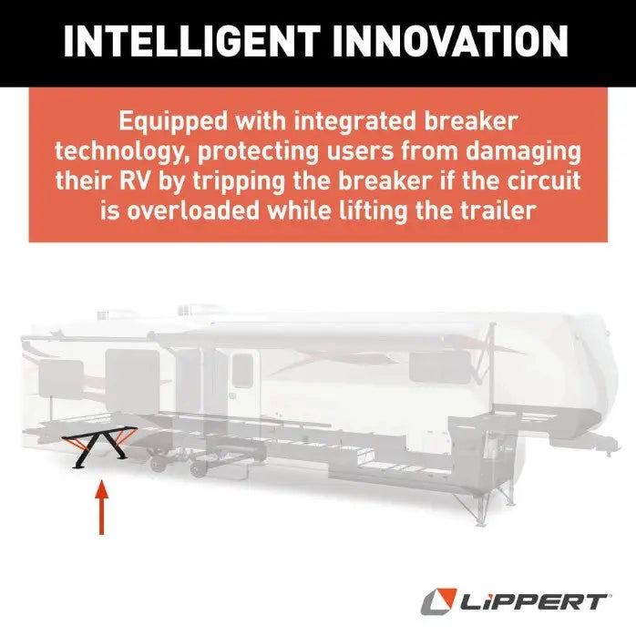 Lippert PSX1 Electric RV Power Stabilizer Jack System - and Camper