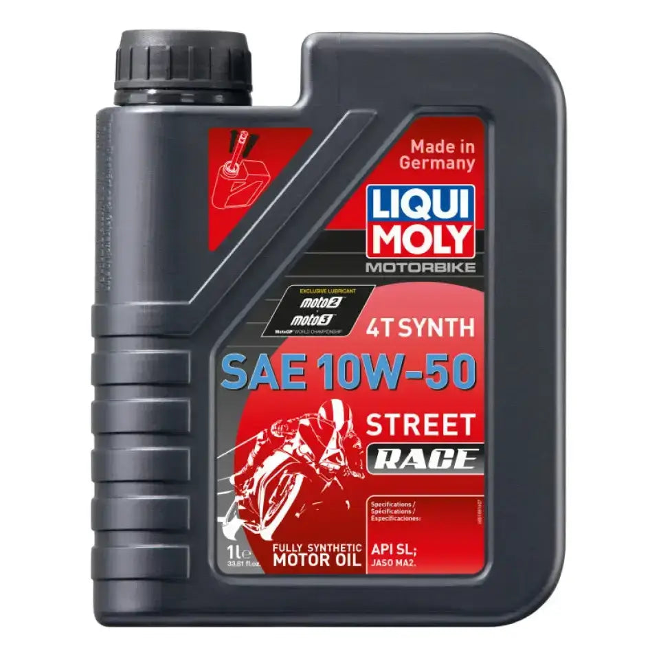 LIQUI MOLY 1L Motorbike 4T Synth SAE 10W50 Street Race - LIQUI MOLY