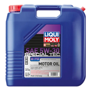 Blue container of Liqui Moly 20L Special Tec B FE 5W-30 motor oil container