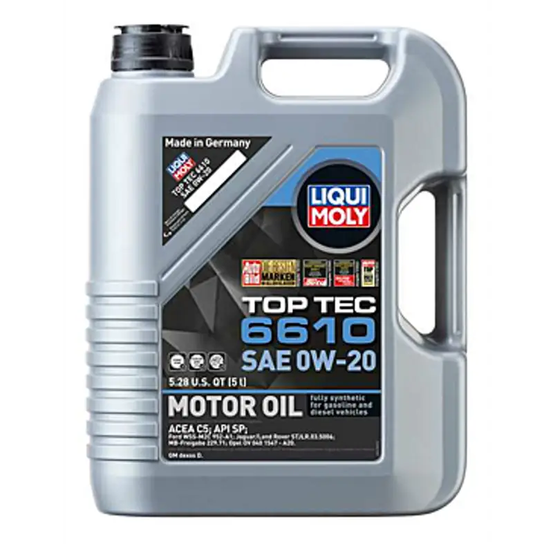 Liqui Moly Top Tec 6610 5L motor oil SAE 0W20 container for engine protection