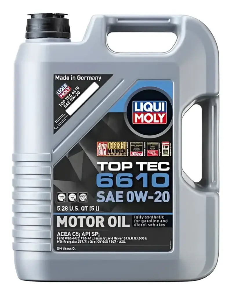 Liqui Moly Top Tec 6610 motor oil SAE 0W20 for smooth engine performance