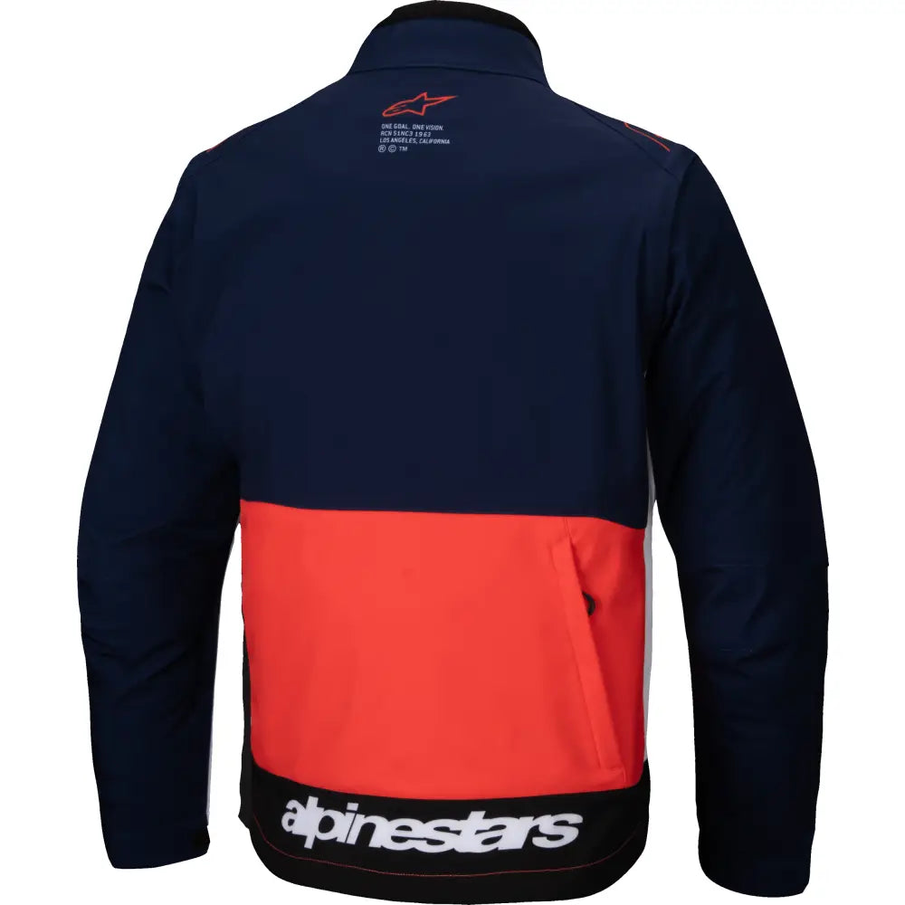 Lite Dura Softshell Jacket Navy/Hot Orange/White Md