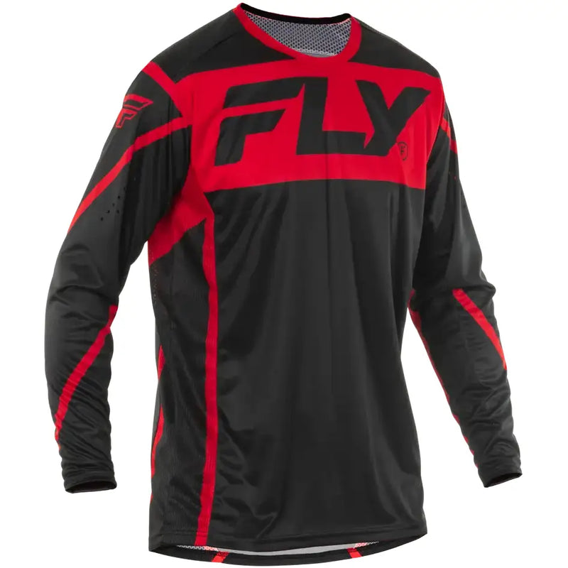 Black and red long-sleeved Lite Jersey shirt, perfect for comfortable fit and RV parts & accessories