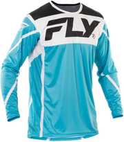 Blue, black, white long-sleeved athletic jersey with comfortable fit for RV parts & accessories
