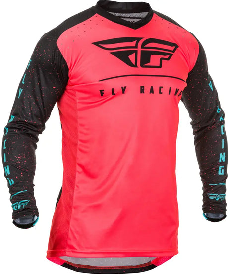 Lite Jersey Coral/Black/Blue Lg