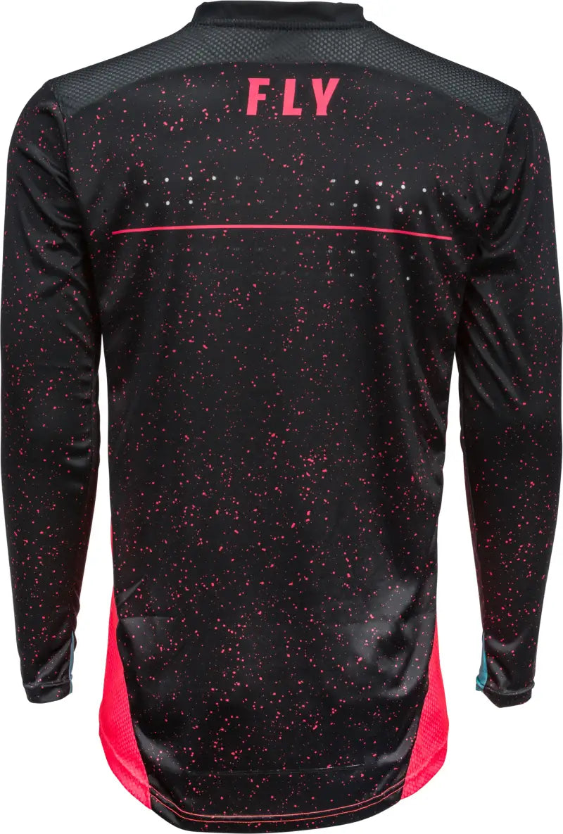 Lite Jersey Coral/Black/Blue Lg