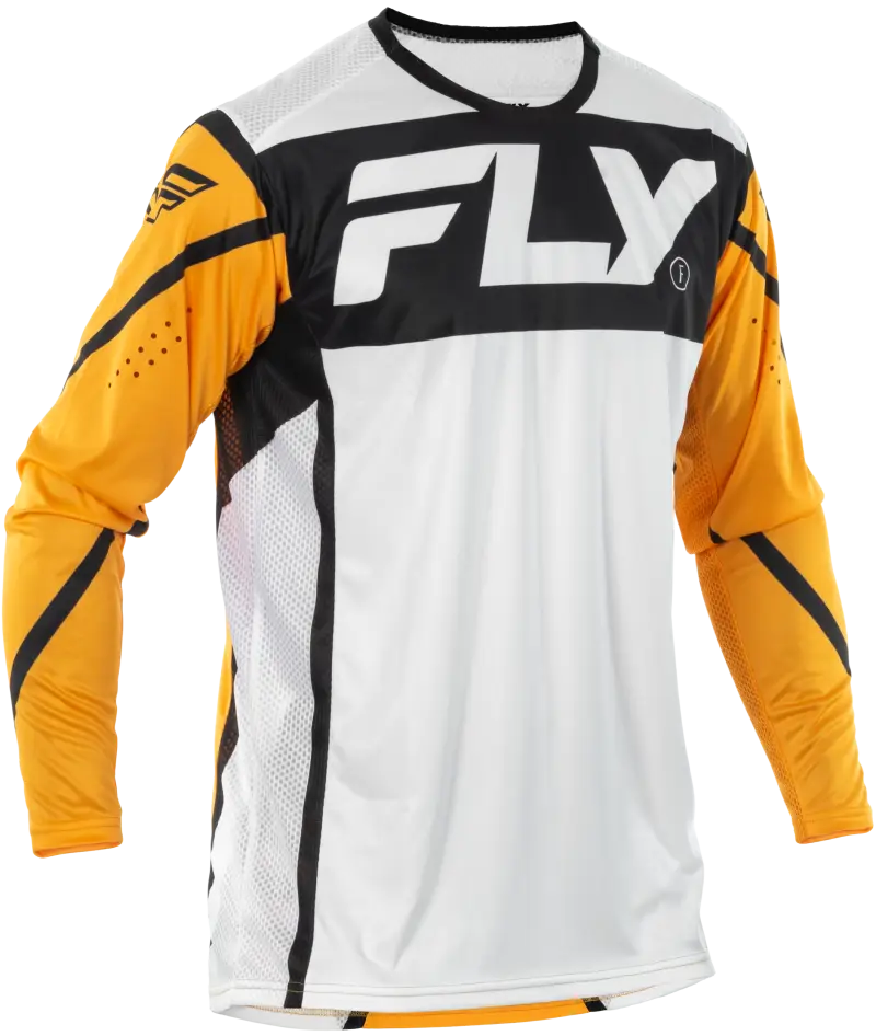 Lite Jersey White/Black/Mustard Sm