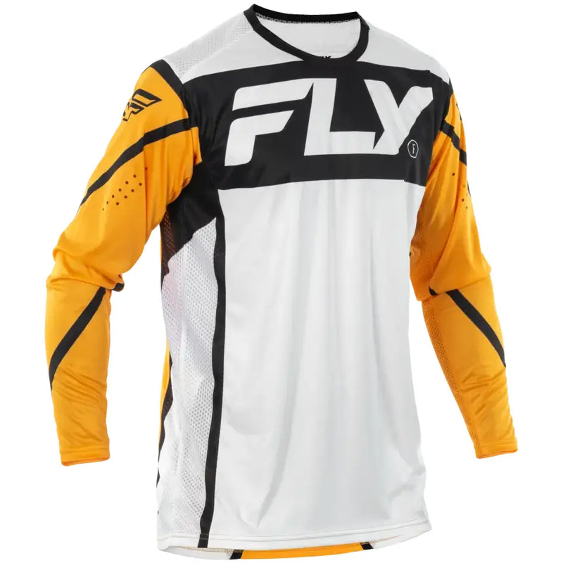 Long-sleeved motocross jersey with comfortable fit, perfect for RV and truck parts fans