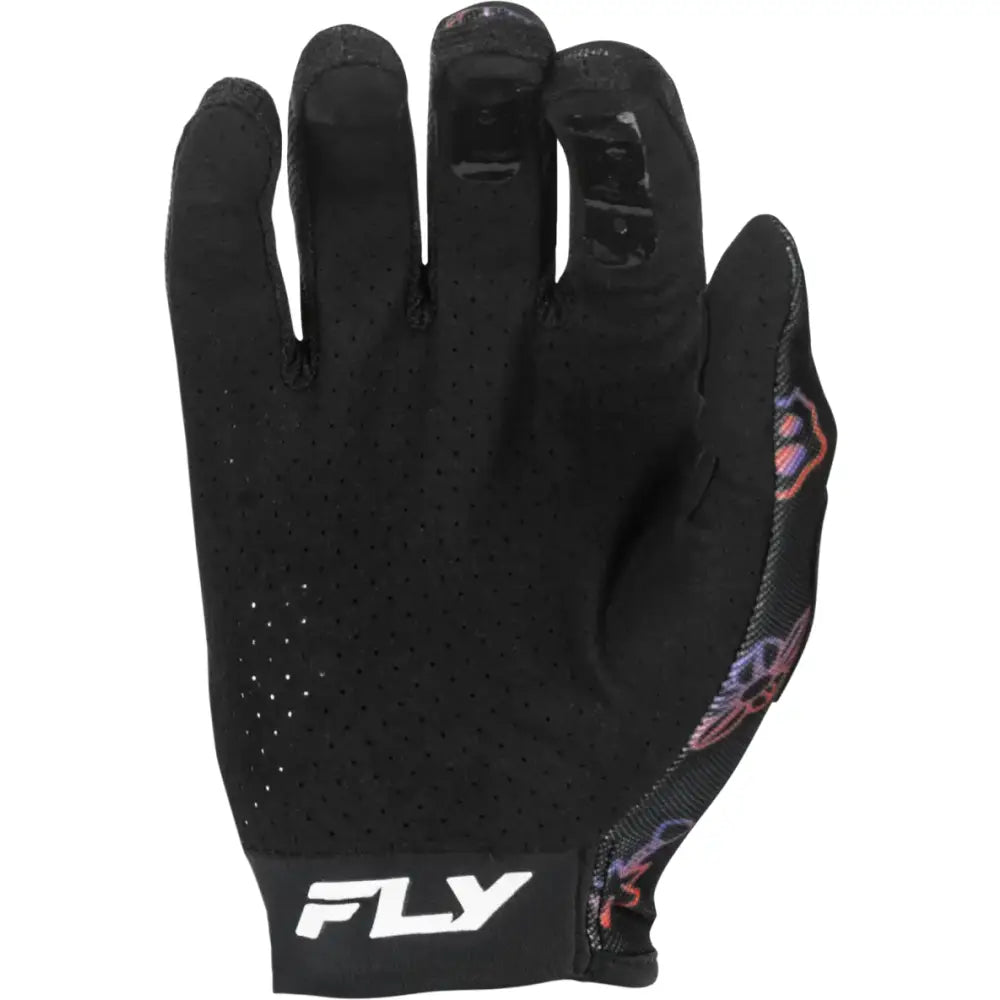 Lite Outline Gloves Black/Red/Purple 2x - FLY RACING