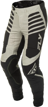 Black and off-white motocross pants with reinforced knees, perfect for RV parts & accessories