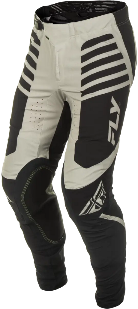Black and white motocross pants with reinforced knees breathable panels for RV parts & accessories