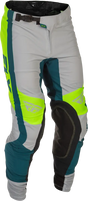 Lite Pants Grey/Lime/Teal Sz 34 - FLY RACING