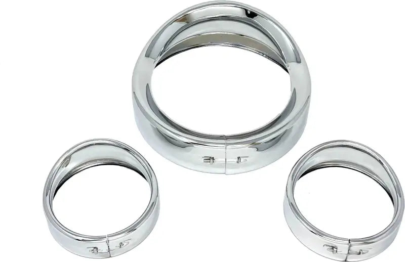 LLC-7HPB-CK Letric Lighting Co 7 Inch Show Chrome Head/Pass Lights Frenched Visor Kit - RV and Auto Parts