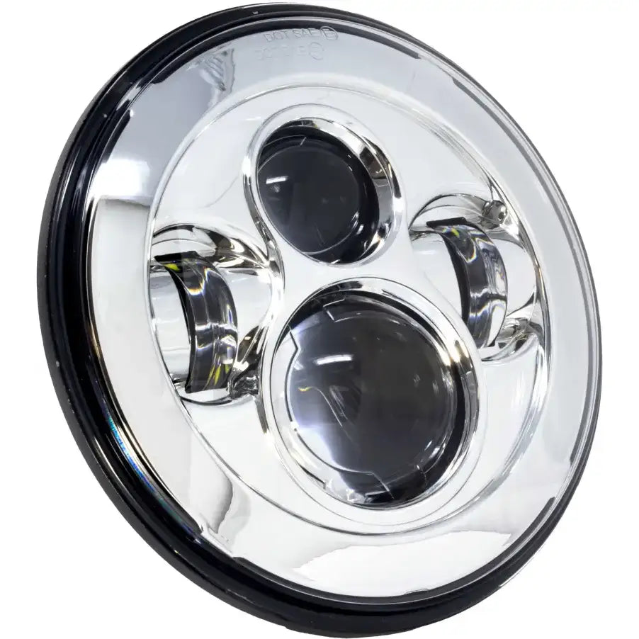 LETRIC LIGHTING CO LLC-LH-7C 7" Headlight Chrome W/ Mnt Adapter