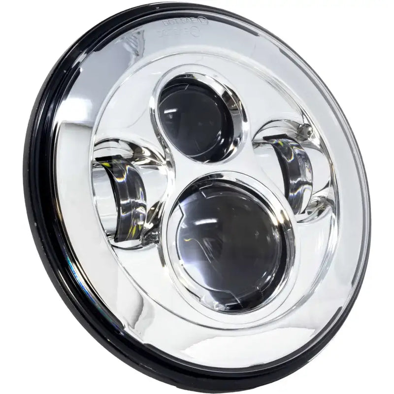 LETRIC LIGHTING CO LLC-LH-7C 7" Headlight Chrome W/ Mnt Adapter
