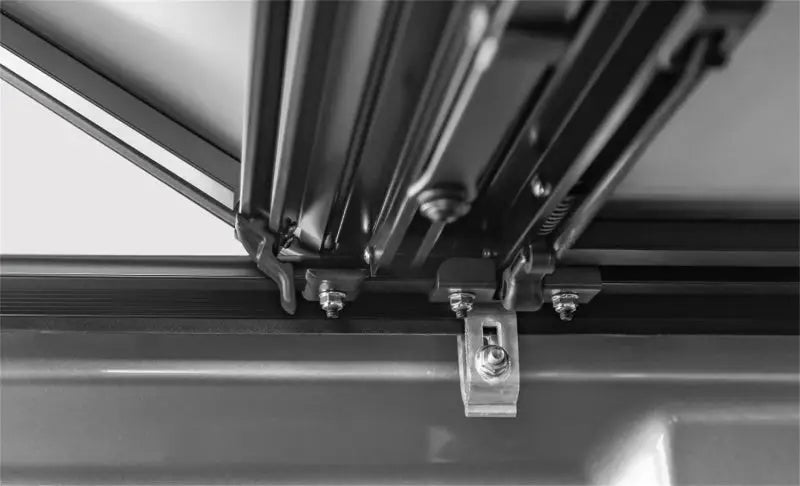Metal sliding door mechanism on LOMAX Stance Hard Cover for Ford Ranger 6ft Box