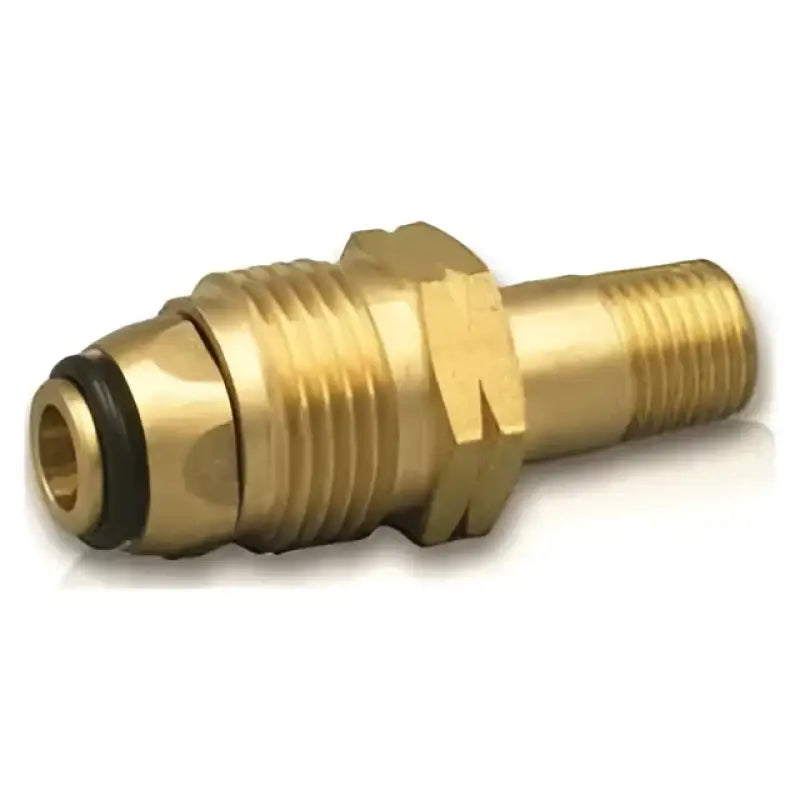 Brass fitting excess flow POL adapter by Suburban Mfg for RV, automotive, powersports, off-road, marine, exterior, truck accessories, truck bed, and RV parts, Exterior Parts & Accessories, RV LP Gas, AVADA - Best Sellers